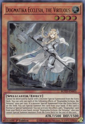 Dogmatika Ecclesia, the Virtuous (ROTD-EN005) - Rise of the Duelist 1st Edition - Premium Yugioh Single from Konami - Just $0.85! Shop now at Game Crave Tournament Store