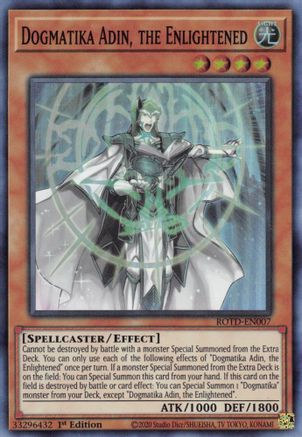 Dogmatika Adin, the Enlightened (ROTD-EN007) - Rise of the Duelist 1st Edition - Premium Yugioh Single from Konami - Just $0.25! Shop now at Game Crave Tournament Store