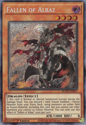 Fallen of Albaz (ROTD-EN011) - Rise of the Duelist 1st Edition - Premium Yugioh Single from Konami - Just $4.31! Shop now at Game Crave Tournament Store