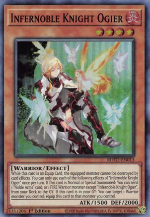 Infernoble Knight Ogier (ROTD-EN013) - Rise of the Duelist 1st Edition - Premium Yugioh Single from Konami - Just $0.79! Shop now at Game Crave Tournament Store