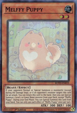 Melffy Puppy (ROTD-EN019) - Rise of the Duelist 1st Edition - Premium Yugioh Single from Konami - Just $0.46! Shop now at Game Crave Tournament Store
