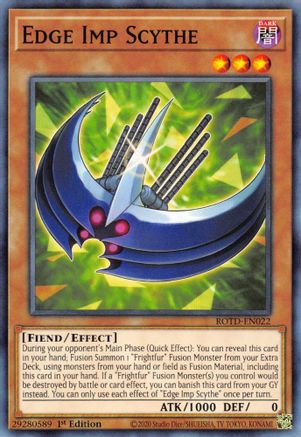 Edge Imp Scythe (ROTD-EN022) - Rise of the Duelist 1st Edition - Premium Yugioh Single from Konami - Just $0.25! Shop now at Game Crave Tournament Store