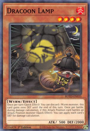 Dracoon Lamp (ROTD-EN035) - Rise of the Duelist 1st Edition - Premium Yugioh Single from Konami - Just $0.25! Shop now at Game Crave Tournament Store
