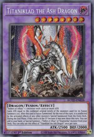 Titaniklad the Ash Dragon (ROTD-EN038) - Rise of the Duelist 1st Edition - Premium Yugioh Single from Konami - Just $6.81! Shop now at Game Crave Tournament Store
