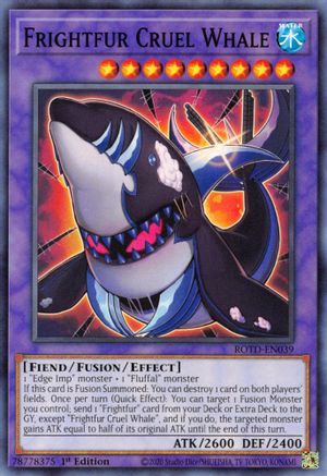 Frightfur Cruel Whale (ROTD-EN039) - Rise of the Duelist 1st Edition - Premium Yugioh Single from Konami - Just $0.25! Shop now at Game Crave Tournament Store
