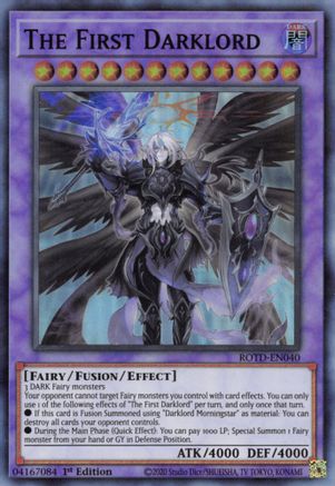 The First Darklord (ROTD-EN040) - Rise of the Duelist 1st Edition - Premium Yugioh Single from Konami - Just $1.40! Shop now at Game Crave Tournament Store