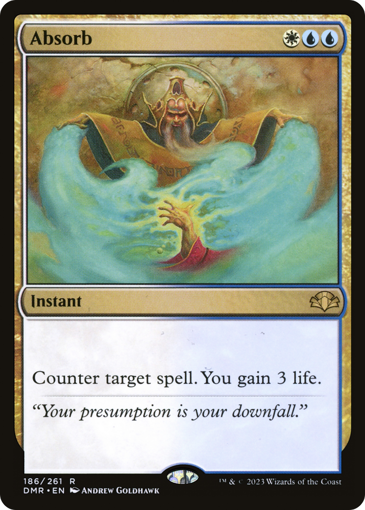 Absorb (DMR-186) - Dominaria Remastered - Premium MTG Single from Wizards of the Coast - Just $0.25! Shop now at Game Crave Tournament Store