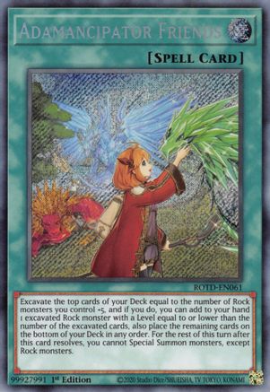 Adamancipator Friends (ROTD-EN061) - Rise of the Duelist 1st Edition - Premium Yugioh Single from Konami - Just $0.78! Shop now at Game Crave Tournament Store