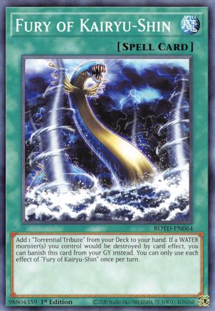 Fury of Kairyu-Shin (ROTD-EN064) - Rise of the Duelist 1st Edition - Premium Yugioh Single from Konami - Just $0.25! Shop now at Game Crave Tournament Store