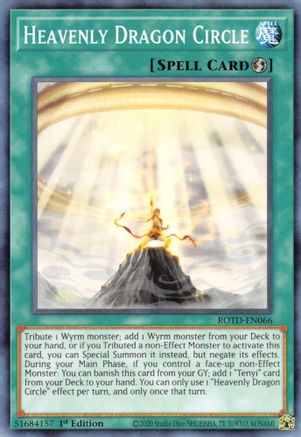 Heavenly Dragon Circle (ROTD-EN066) - Rise of the Duelist 1st Edition - Premium Yugioh Single from Konami - Just $0.25! Shop now at Game Crave Tournament Store