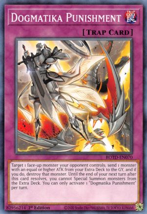 Dogmatika Punishment (ROTD-EN070) - Rise of the Duelist 1st Edition - Premium Yugioh Single from Konami - Just $0.25! Shop now at Game Crave Tournament Store