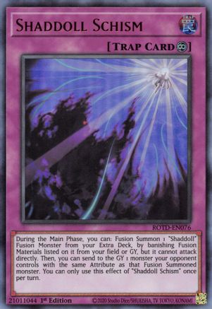 Shaddoll Schism (ROTD-EN076) - Rise of the Duelist 1st Edition - Premium Yugioh Single from Konami - Just $0.23! Shop now at Game Crave Tournament Store