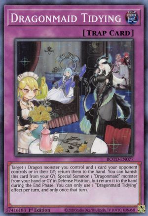 Dragonmaid Tidying (ROTD-EN077) - Rise of the Duelist 1st Edition - Premium Yugioh Single from Konami - Just $1.40! Shop now at Game Crave Tournament Store