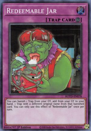 Redeemable Jar (ROTD-EN078) - Rise of the Duelist 1st Edition - Premium Yugioh Single from Konami - Just $0.25! Shop now at Game Crave Tournament Store