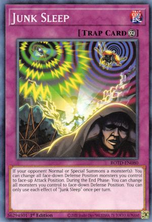 Junk Sleep (ROTD-EN080) - Rise of the Duelist 1st Edition - Premium Yugioh Single from Konami - Just $0.25! Shop now at Game Crave Tournament Store