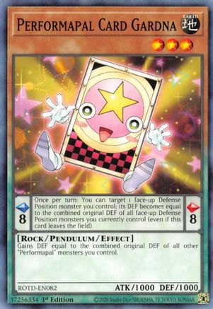 Performapal Card Gardna (ROTD-EN082) - Rise of the Duelist 1st Edition - Premium Yugioh Single from Konami - Just $0.25! Shop now at Game Crave Tournament Store