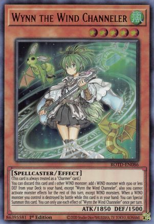 Wynn the Wind Channeler (ROTD-EN086) - Rise of the Duelist 1st Edition - Premium Yugioh Single from Konami - Just $0.39! Shop now at Game Crave Tournament Store