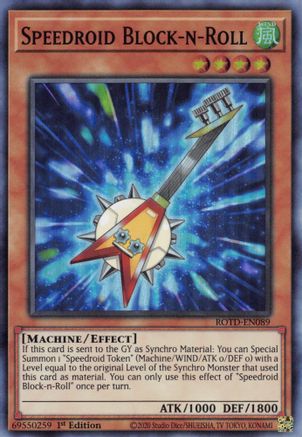 Speedroid Block-n-Roll (ROTD-EN089) - Rise of the Duelist 1st Edition - Premium Yugioh Single from Konami - Just $0.25! Shop now at Game Crave Tournament Store