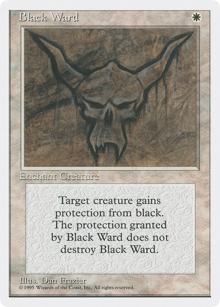 Black Ward (4ED-008) - Fourth Edition - Premium MTG Single from Wizards of the Coast - Just $0.08! Shop now at Game Crave Tournament Store