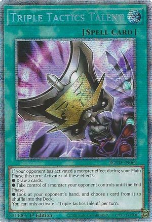 Triple Tactics Talent (Starlight Rare) (ROTD-EN062) - Rise of the Duelist 1st Edition - Premium Yugioh Single from Konami - Just $202.28! Shop now at Game Crave Tournament Store