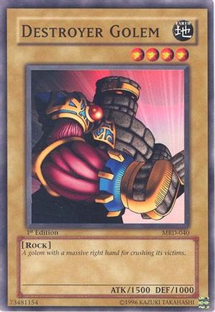 Destroyer Golem (MRD-040) - Metal Raiders Unlimited - Premium Yugioh Single from Konami - Just $0.25! Shop now at Game Crave Tournament Store