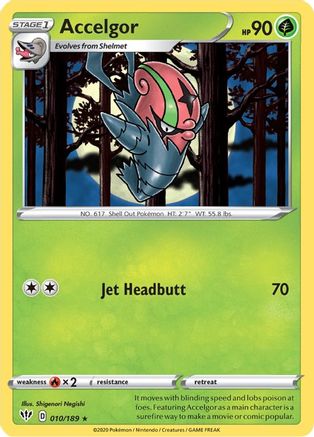 Accelgor 10/189 - Darkness Ablaze - Premium Pokemon Single from Nintendo - Just $0.50! Shop now at Game Crave Tournament Store