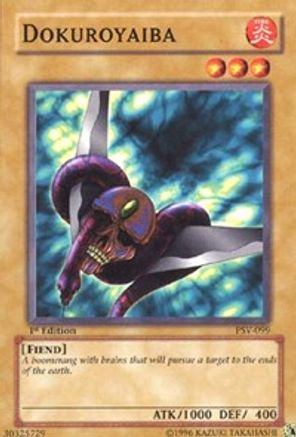 Dokuroyaiba (PSV-099) - Pharaoh's Servant 1st Edition - Premium Yugioh Single from Konami - Just $0.26! Shop now at Game Crave Tournament Store