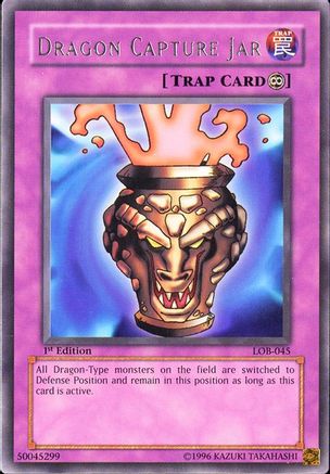 Dragon Capture Jar (LOB-045) - The Legend of Blue Eyes White Dragon Unlimited - Premium Yugioh Single from Konami - Just $0.12! Shop now at Game Crave Tournament Store