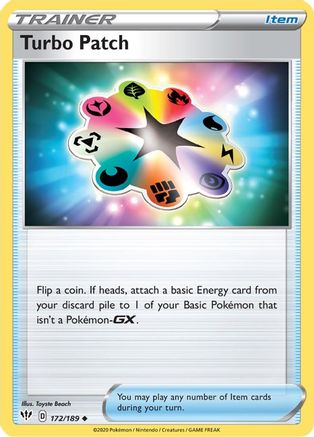 Turbo Patch 172/189 - Darkness Ablaze - Premium Pokemon Single from Nintendo - Just $0.25! Shop now at Game Crave Tournament Store