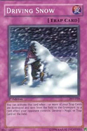 Driving Snow (PSV-018) - Pharaoh's Servant 1st Edition - Premium Yugioh Single from Konami - Just $0.25! Shop now at Game Crave Tournament Store