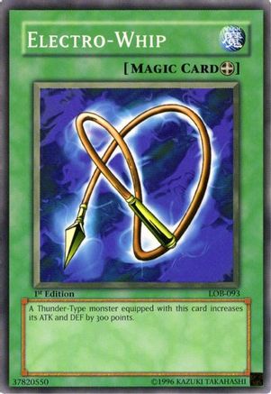 Electro-Whip (LOB-093) - The Legend of Blue Eyes White Dragon Unlimited - Premium Yugioh Single from Konami - Just $0.25! Shop now at Game Crave Tournament Store