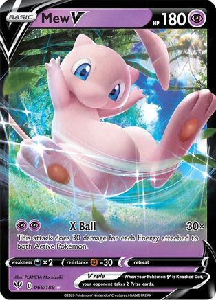 Mew V 69/189 - Darkness Ablaze Holofoil - Premium Pokemon Single from Nintendo - Just $1.02! Shop now at Game Crave Tournament Store