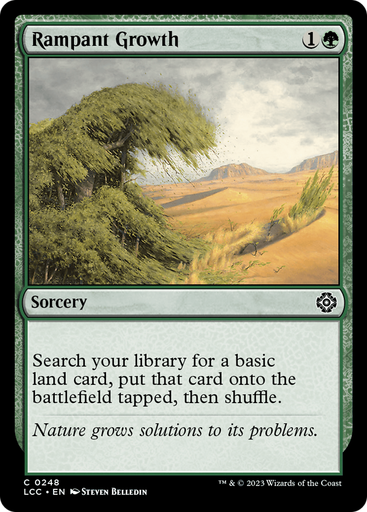 Rampant Growth (LCC-248) - The Lost Caverns of Ixalan Commander - Premium MTG Single from Wizards of the Coast - Just $0.08! Shop now at Game Crave Tournament Store