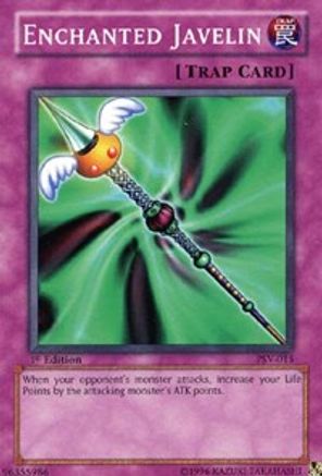 Enchanted Javelin (PSV-015) - Pharaoh's Servant 1st Edition - Premium Yugioh Single from Konami - Just $0.42! Shop now at Game Crave Tournament Store