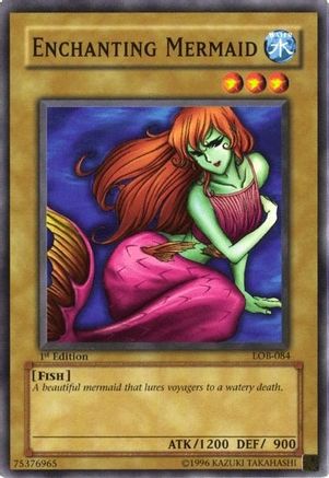 Enchanting Mermaid (LOB-084) - The Legend of Blue Eyes White Dragon 1st Edition - Premium Yugioh Single from Konami - Just $0.36! Shop now at Game Crave Tournament Store