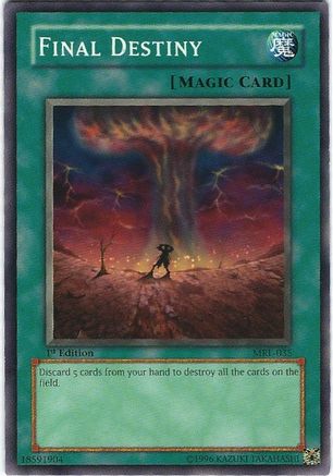 Final Destiny (MRL-035) - Magic Ruler Unlimited - Premium Yugioh Single from Konami - Just $0.25! Shop now at Game Crave Tournament Store