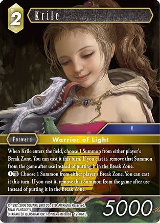 Krile (OPUS XII) Foil - Premium Final Fantasy Single from Opus XII - Just $7.60! Shop now at Game Crave Tournament Store