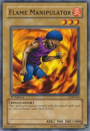 Flame Manipulator (LOB-016) - The Legend of Blue Eyes White Dragon 1st Edition - Premium Yugioh Single from Konami - Just $1.02! Shop now at Game Crave Tournament Store