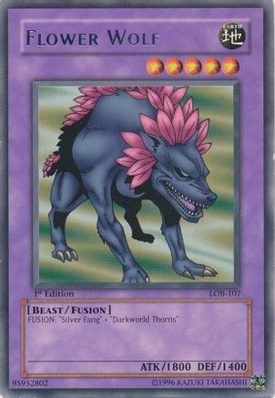 Flower Wolf (LOB-107) - The Legend of Blue Eyes White Dragon 1st Edition - Premium Yugioh Single from Konami - Just $7.86! Shop now at Game Crave Tournament Store