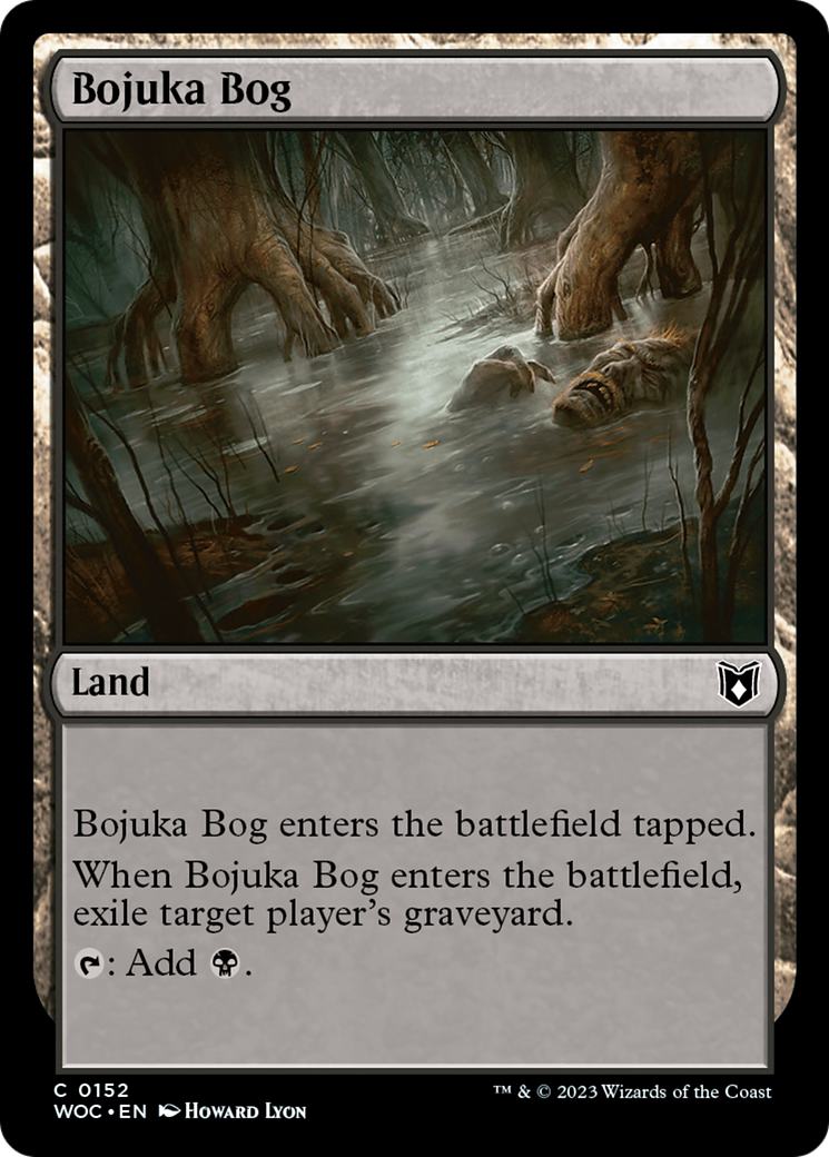 Bojuka Bog (WOC-152) - Wilds of Eldraine Commander - Premium MTG Single from Wizards of the Coast - Just $0.33! Shop now at Game Crave Tournament Store