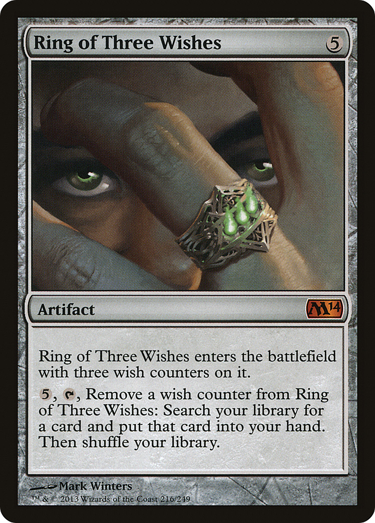 Ring of Three Wishes (M14-216) - Magic 2014 - Premium MTG Single from Wizards of the Coast - Just $3.33! Shop now at Game Crave Tournament Store