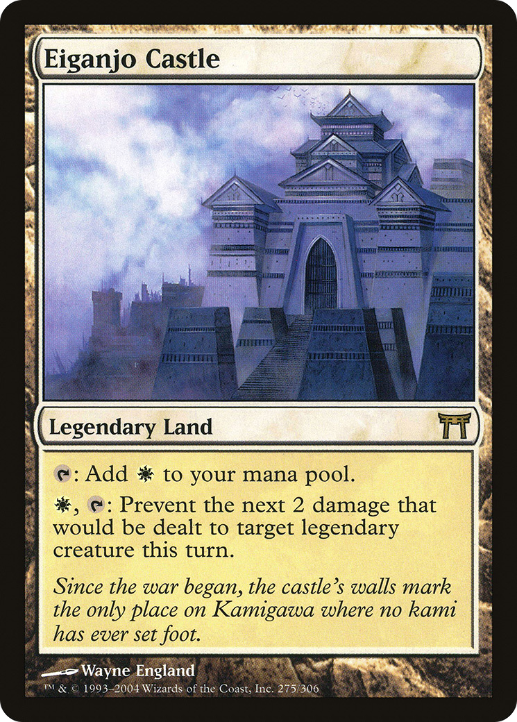 Eiganjo Castle (CHK-275) - Champions of Kamigawa - Premium MTG Single from Wizards of the Coast - Just $10.38! Shop now at Game Crave Tournament Store