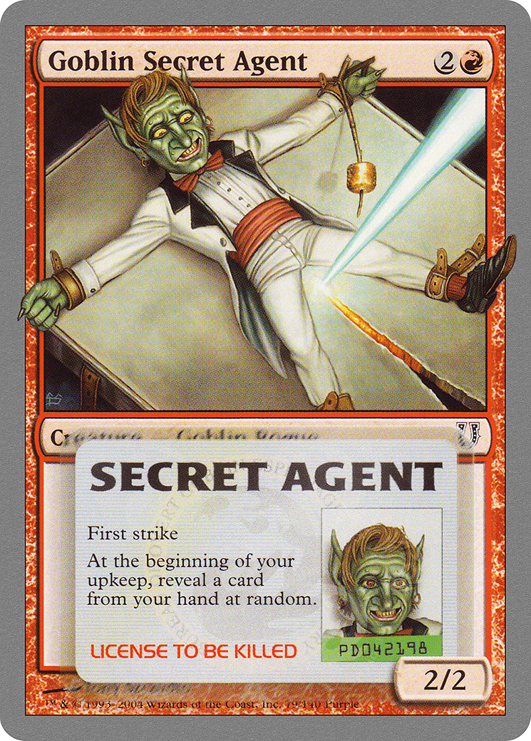 Goblin Secret Agent (UNH-079) - Unhinged Foil - Premium MTG Single from Wizards of the Coast - Just $1.80! Shop now at Game Crave Tournament Store