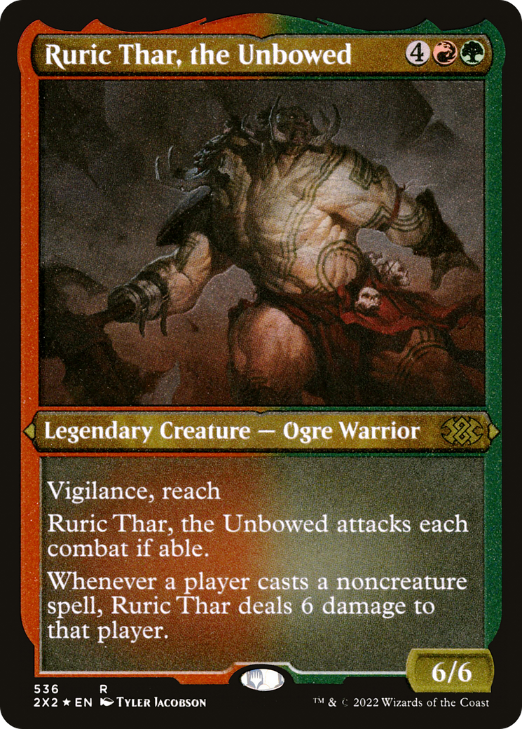 Ruric Thar, the Unbowed (2X2-536) - Double Masters 2022 Etched Foil - Premium MTG Single from Wizards of the Coast - Just $2.42! Shop now at Game Crave Tournament Store