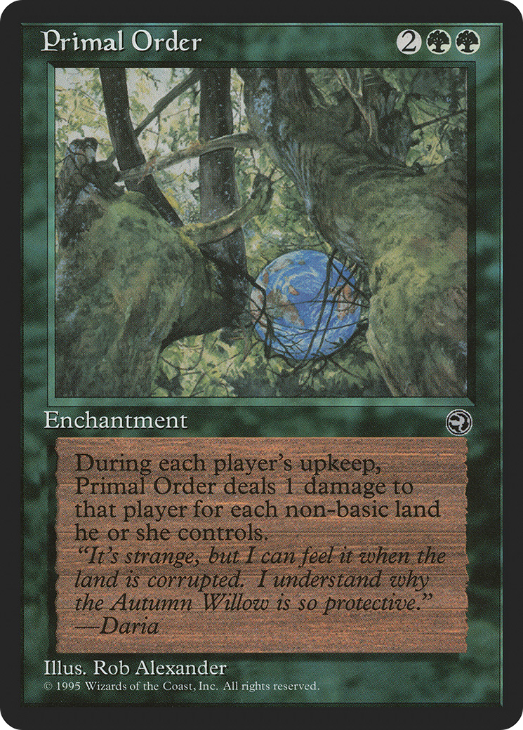 Primal Order (HML-092) - Homelands - Premium MTG Single from Wizards of the Coast - Just $1.73! Shop now at Game Crave Tournament Store