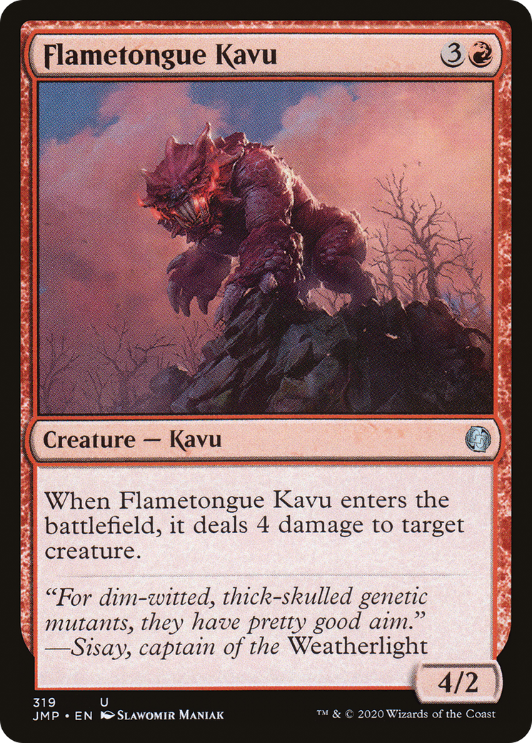 Flametongue Kavu (JMP-319) - Jumpstart - Premium MTG Single from Wizards of the Coast - Just $0.13! Shop now at Game Crave Tournament Store