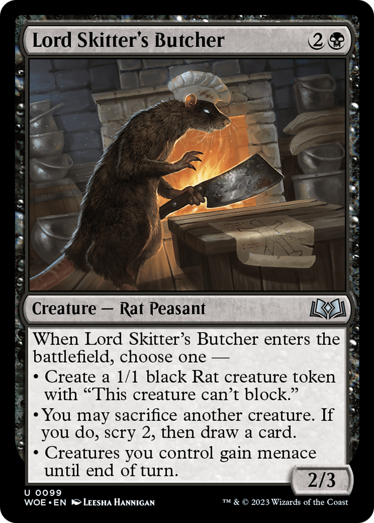 Lord Skitter's Butcher (WOE-099) - Wilds of Eldraine Foil - Premium MTG Single from Wizards of the Coast - Just $0.08! Shop now at Game Crave Tournament Store