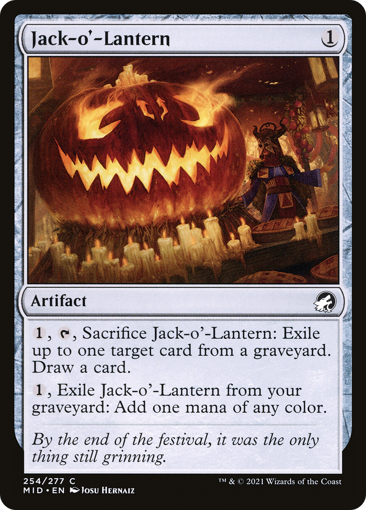 Jack-o'-Lantern (MID-254) - Innistrad: Midnight Hunt - Premium MTG Single from Wizards of the Coast - Just $0.25! Shop now at Game Crave Tournament Store