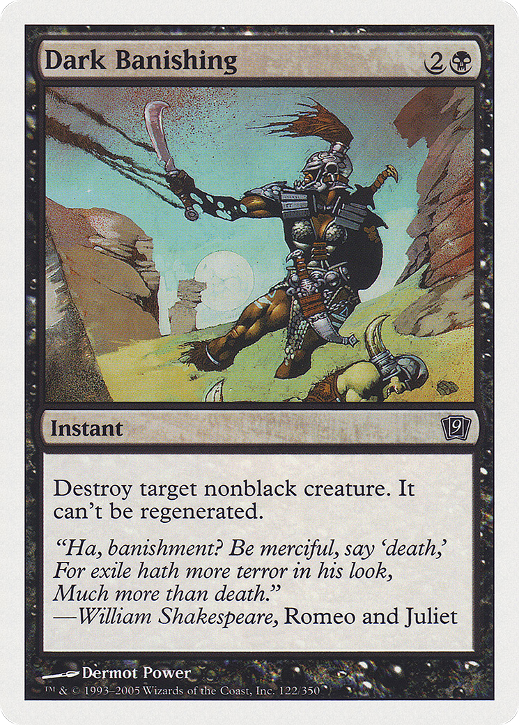 Dark Banishing (9ED-122) - Ninth Edition - Premium MTG Single from Wizards of the Coast - Just $0.08! Shop now at Game Crave Tournament Store