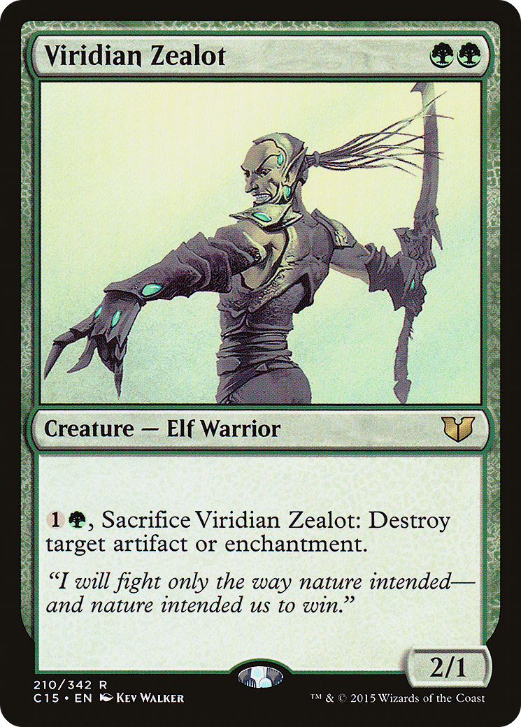 Viridian Zealot (C15-210) - Commander 2015 - Premium MTG Single from Wizards of the Coast - Just $0.08! Shop now at Game Crave Tournament Store